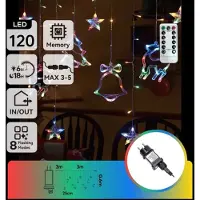 Aigostar Lichtstring ijspegel meerkleurig 6 x 0.6 meter (3+3x0.6m ) - 12 LED slingers | sproeidicht IP44 - koppelbaar (max 5) | 230VAC - 24V | met afstandsbediening