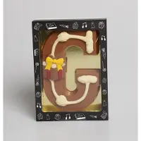 Pure Verwennerij Luxe Gedecoreerde Melk Chocolade Letter G - 6 x 240 Gram