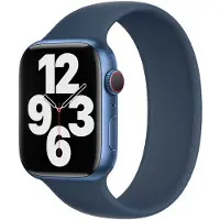 Apple Siliconen solobandje voor de Watch | 38/40/41/42 mm - Maat 8 - Abyss Blue