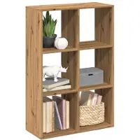 vidaXL Kamerscherm / boekenkast 69,5x29x103,5 cm hout artisanaal eiken