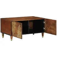 vidaXL Salontafel Honing bruin 80 x 50 x 40 cm Massief Mango Hout