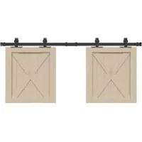 vidaXL Ophangset voor schuifdeur 122 cm koolstofstaal