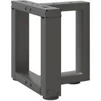 vidaXL Salontafelpoten 2 st T-vormig 30x25x(30-31) cm staal antraciet