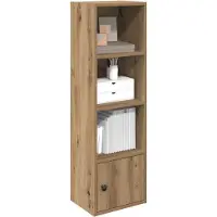 vidaXL Boekenkast 31x24x102 cm bewerkt hout artisanaal eikenkleurig