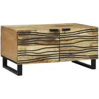 vidaXL Salontafel Naturel 80 x 50 x 40 cm Bewerkt hout