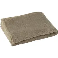 J-Line plaid Snuggle - polyester - grijs