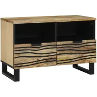 vidaXL TV Eenheden 70 x 33 x 46 cm Bruin Bewerkt hout
