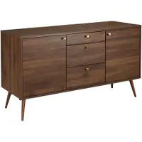 Oviala - Donker Madeira design apparaat met 2 deuren en 3 cajones bruin - Milo