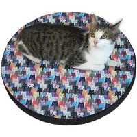 Bertoni-arco - Kattenbed - Matras -kattenkussen - in elastisch schuim - Diameter 55 cm - Miauw, Ring design