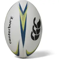 Canterbury Mentre Rugby Ball Wit / Lime / Blauw 5