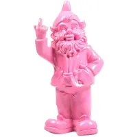 Stoobz Design Stoobz F*ck You Fuchsia 16x12x32cm Roze roze Kunststof Tuinbeeld