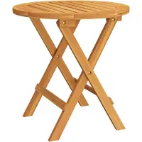 vidaXL Bistrotafel Ø46x47 cm massief acaciahout