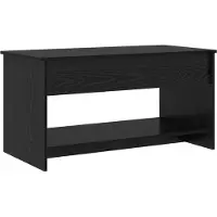 vidaXL Salontafel Zwart Eiken 80 x 50,5 x 41,5 cm Bewerkt hout