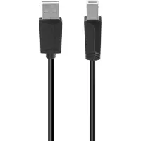 Hama Usb A naar Usb B Kabel 3m Kunststof Zwart