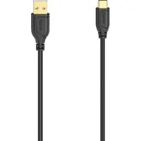 Hama USB-C-kabel Flexi-Slim USB 2.0 480 Mbit/s Zwart 0,75 M