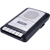 Reflexion Draagbare cassettespeler (Cassetterecorder), Audiorecorders, Zwart, Grijs