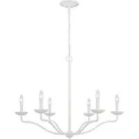 FEISS LED Kroonluchter | 6X E14 Max 40W | Dimbaar | Textured Plaster White