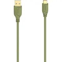 Hama USB-kabel - - Flexi-Slim - 0,75 m - USB 2.0 - USB C - USB A - Groen