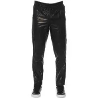 Trussardi Leren Joggingbroek Elastische Taille Relaxed Fit