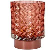Pauleen Led-tafellamp Sweet Glamour mobile roze glas/metaal