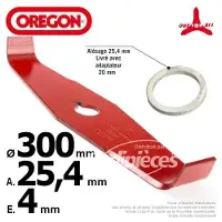 Oregon 2d X 315 Mm X 25.4 Mm X 4 Mm 90-313 Curved Downwards Maaikoppen