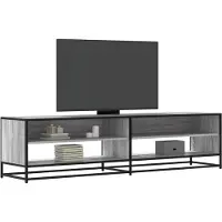 vidaXL Tv-meubel 180,5x40x46 cm bewerkt hout grijs sonoma eikenkleurig