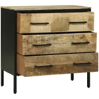vidaXL Dressoir met lade 70 x 35 x 70 cm Massief mangohout