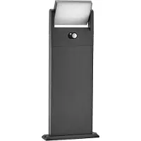 LINDBY Novalie LED tuinpadverlichting, alu / grijs / zink, Aluminium, Modern, Solar buitenverlichting