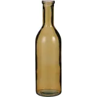 Mica Fles Glas - Oker - 15 X 15 X 52 Cm