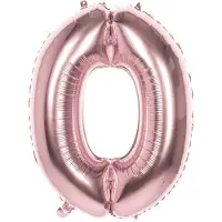 Boland ballon cijfer 7 ros? goud 86 cm