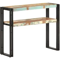 vidaXL Wandtafel 90x30x75 cm massief gerecycled hout