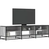 vidaXL Tv-meubel 180x40x46 cm bewerkt hout grijs sonoma eikenkleurig