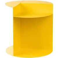 Beliani TAGGART - Bijzettafel - Geel - IJzer