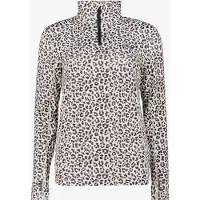 Mountain Peak dames skipully met rits luipaardprint maat M