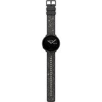 Polar Ignite 2 Zwart met siliconen bandje met kristallen S