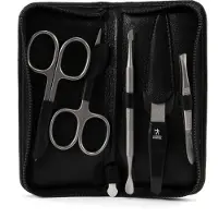 Windrose Nappa Manicureset 14 cm leer schwarz