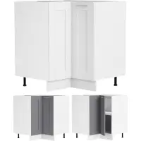 VCM Hoekkast | Afmetingen ca. H. 82 x B. 76 x D. 76 cm | Keukenkast | Keukenkast | Landkaststijl | Keukenmeubilair – Colura