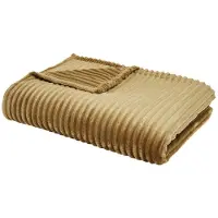 TODAY Effen corduroy plaid ESSENTIAL - VANDAAG - Brons 150x200 cm