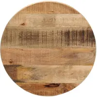 vidaXL Tafelblad rond Ø 50x1,5 cm massief ruw mangohout