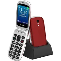 Funke FUNE300R mobiele telefoon 7,11 cm (2.8") 116 g Rood Seniorentelefoon