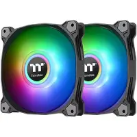 Thermaltake CL-F116-PL14SW-A PC-ventilator Zwart (b x h x d) 190 x 56 x 143 mm Incl. LED-verlichting, Incl. RGB-verlichtingsbesturing