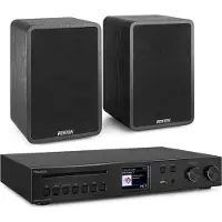 Fenton HiFi stereo set met 2 speakers en tuner - Met Bluetooth, DAB+, FM en internetradio - 200W