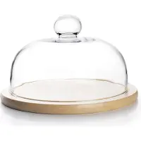 Ibili 20 Cm Glas Top Met Houten Voet
