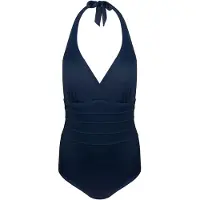 Magic bodyfashion Halter Swimsuit Dames Badpak Navy Blue - Maat M