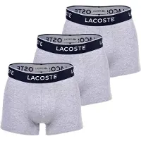 Lacoste Boxershorts marine / grijs gemêleerd / wit