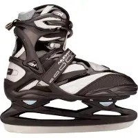 Nijdam IJshockeyschaats Pro-Line - Semi-Softboot - Zwart/Zilver - 37
