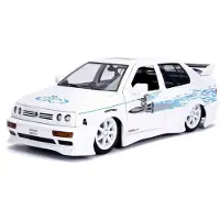 Jada Volkswagen Jetta A3 Fast&Furious 1995 Wit/Blauw 1-24 Toys