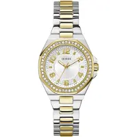 GUESS Analoog horloge 'CONTESSA' goud / zilver