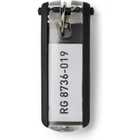 Durable Sleutelhangers KEY CLIP Zwart 25 x 65 mm 6 Stuks
