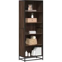 vidaXL Boekenkast 60x35x170,5 cm bewerkt hout bruin eikenkleurig
